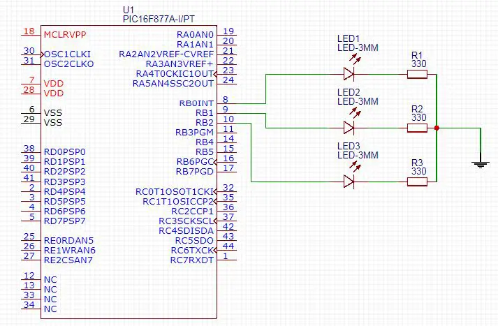 Microchip-PIC-Embedded-Systems-Tutorials-GPIO-LAB1-Schematic