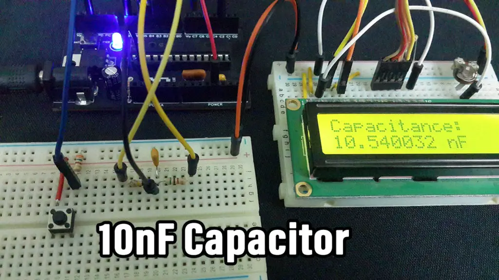 Digital Capacitance Meter- Measure Capacitor With Microcontroller 10nF