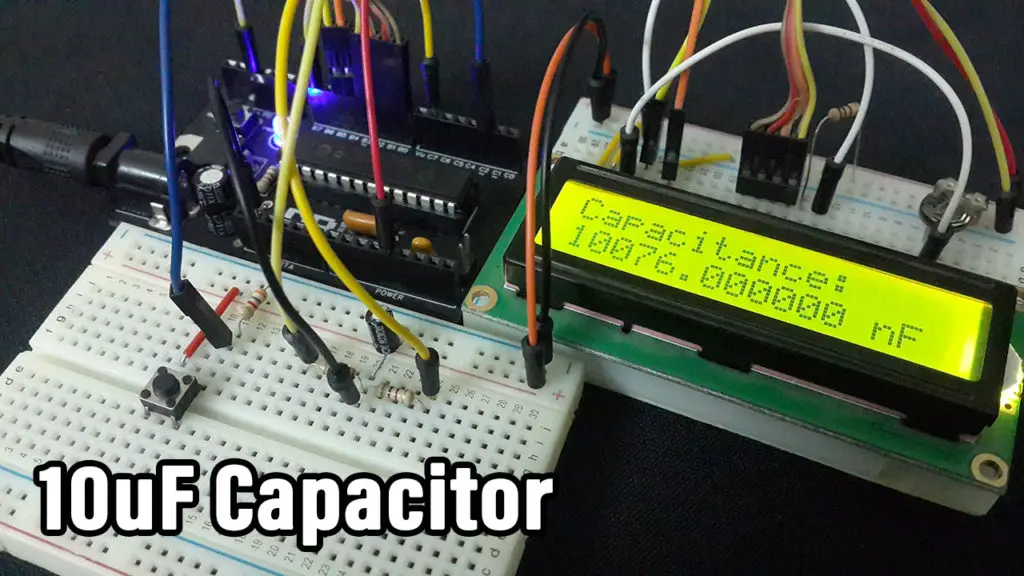 Digital Capacitance Meter- Measure Capacitor With Microcontroller 10uF