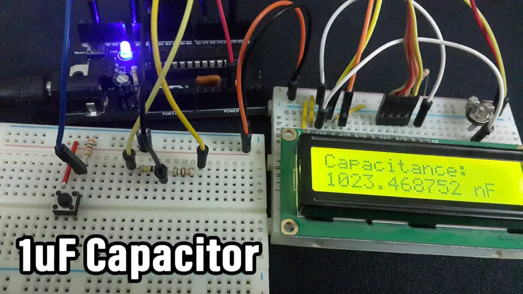 Digital Capacitance Meter- Measure Capacitor With Microcontroller 1uF