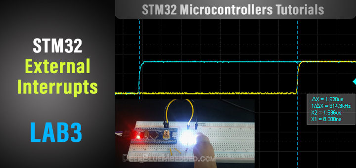 STM32 External Interrupt Example LAB Tutorial