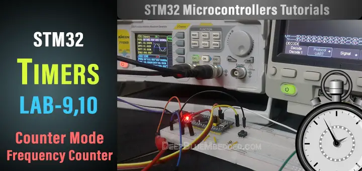 STM32 Frequency Counter Project - Timer Module Counter Mode Frequency Counter