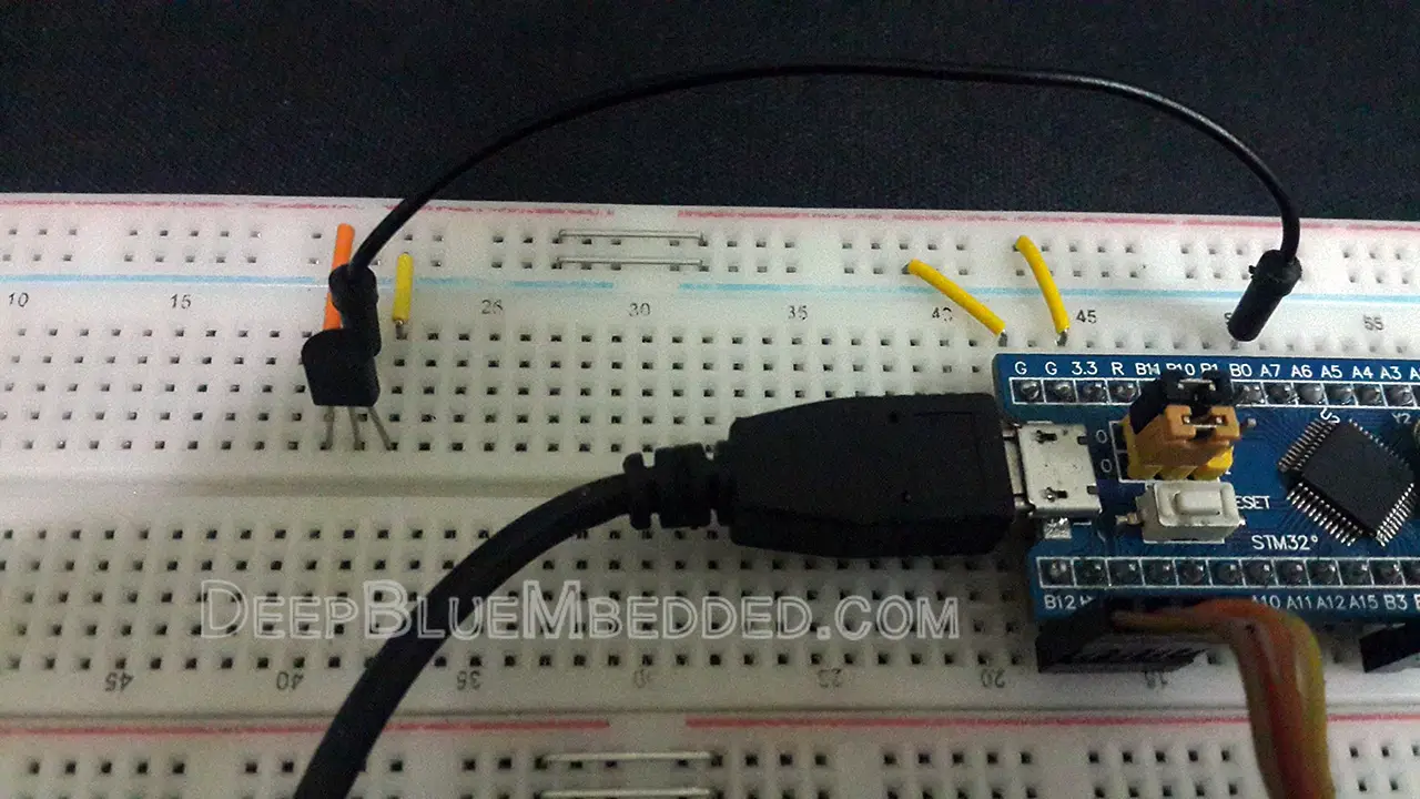 STM32 LM35 Temperature Sensor Example Project C Code