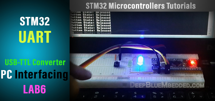 STM32 Serial Port PC Interfacing USB-TTL UART Send Receive