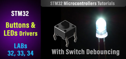 STM32 GPIO - LEDs Buttons Drivers Tutorial