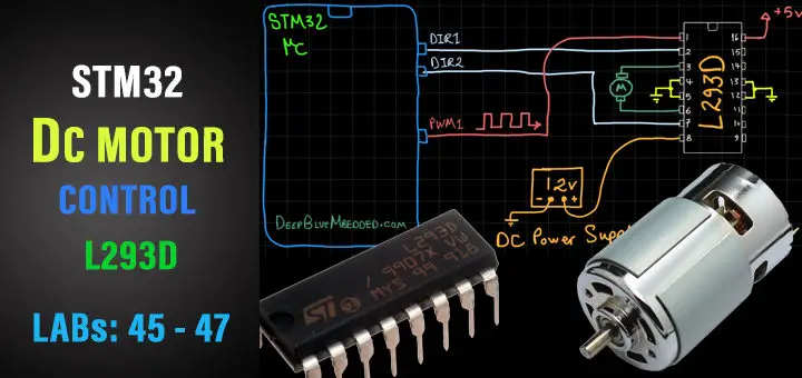 STM32 DC Motor PWM Speed And Direction Control With L293D Tutorial