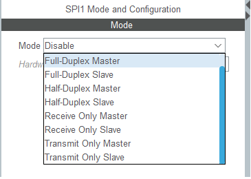 STM32 SPI CubeMX Configurations1