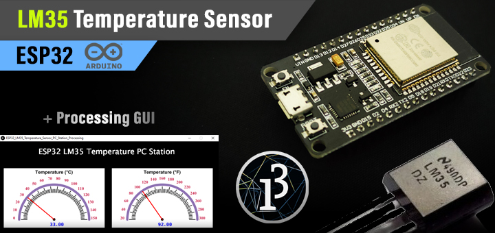 ESP32 Temperature Sensor Arduino LM35 With I2C LCD - ADC Calibration