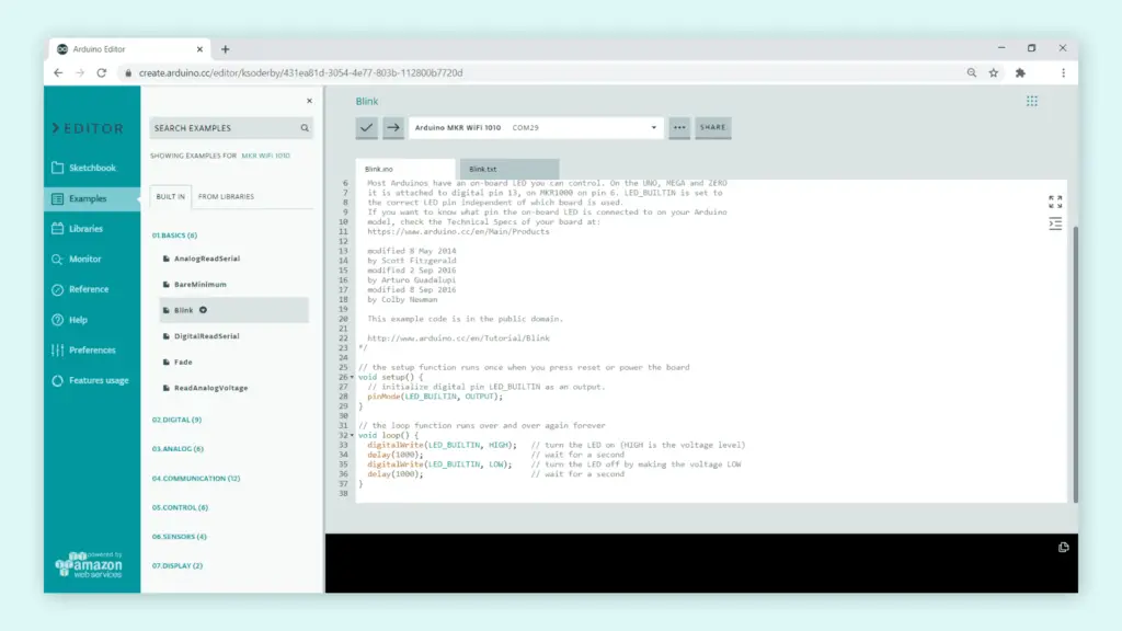 Arduino-Get-Started-Web-Editor