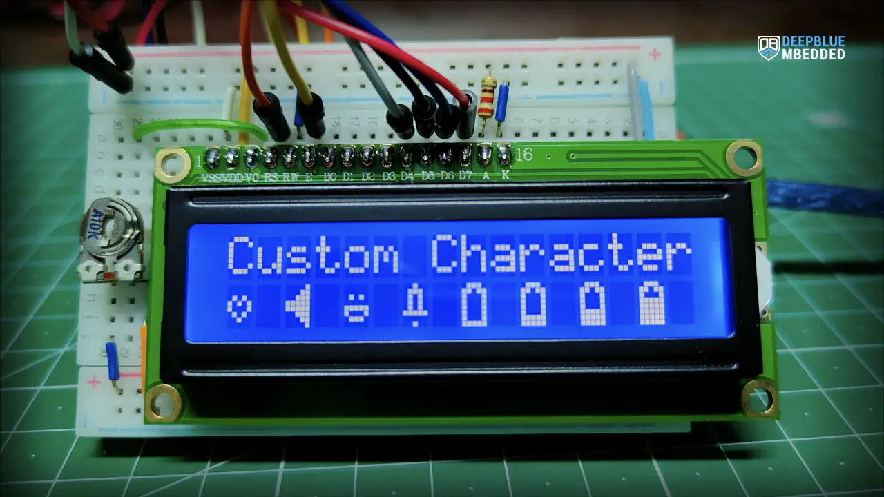 LCD Custom Character - Arduino LCD 16x2