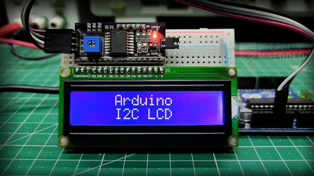 Arduino I2C LCD 16x2 Interfacing