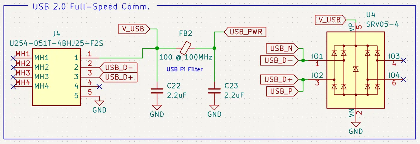 STM32-ESC-PCB-Schematic-Design-Diagram-STM32-USB-2.0-FS-Hardware-With-ESD-Protection