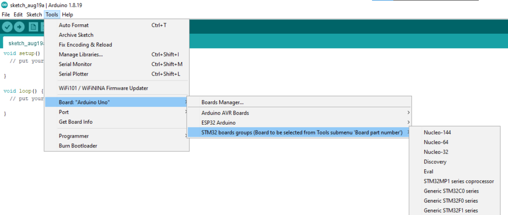 STM32 Arduino IDE Programming (STM32DUINO) - Blue Pill