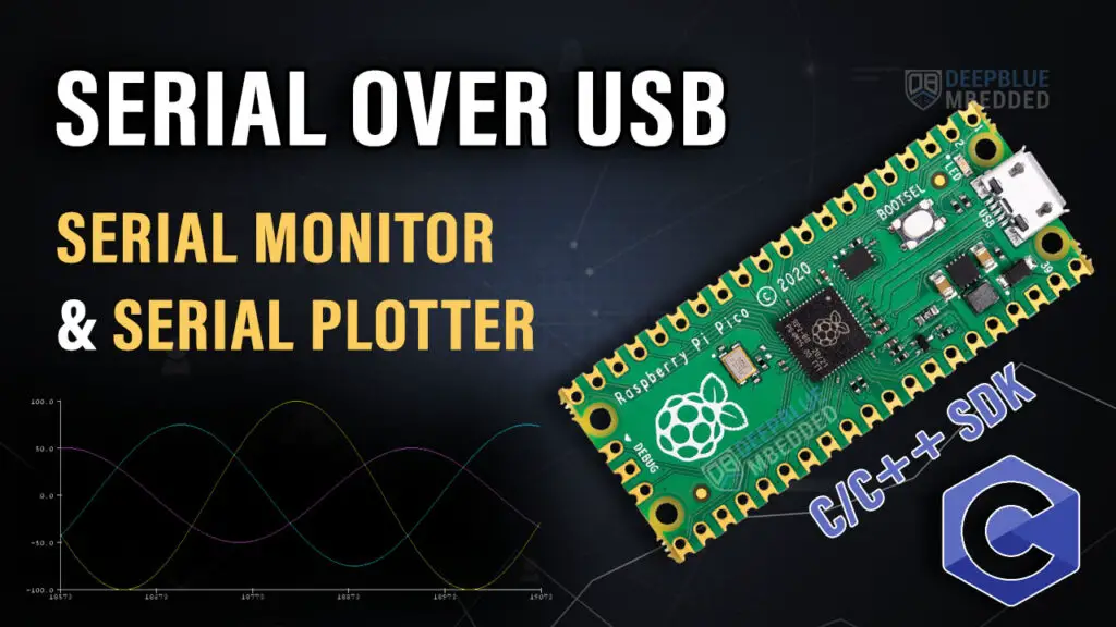 Raspberry Pi Pico Serial Over USB - Serial Print Read Monitor Plotter Example C SDK