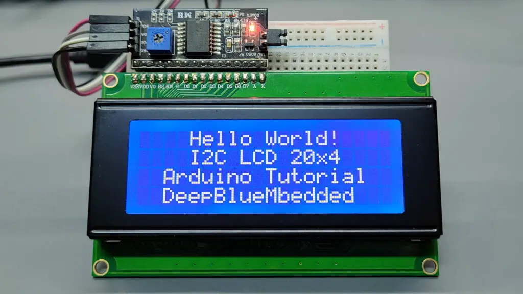 Arduino LCD 20x4 I2C Code Example (Tutorial)