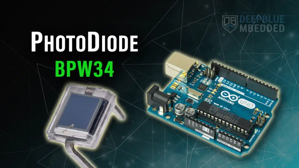 Arduino Photodiode Light Sensor (BPW34) Circuit & Code Example