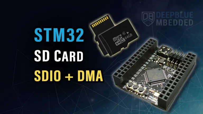 Stm Sdio Sd Card Example With Fatfs Interfacing Tutorial Deepblue