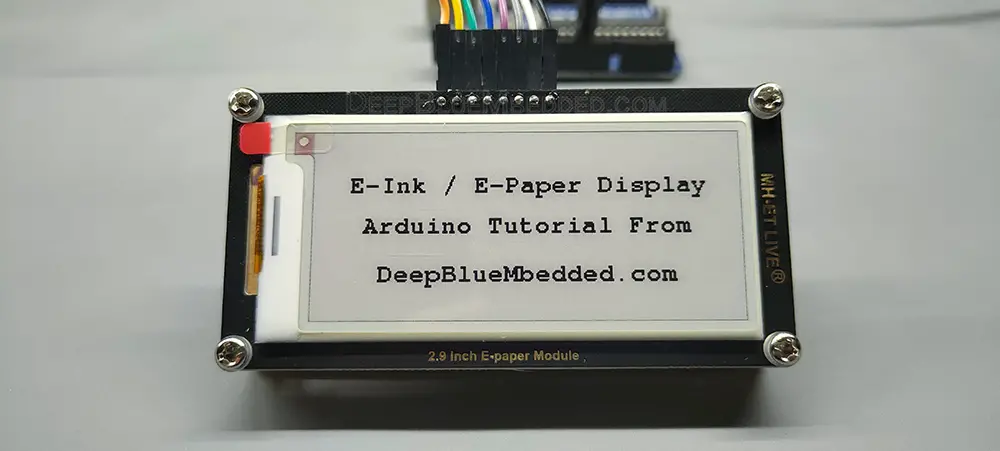 Arduino-E-Paper-Display-Text-Example-GxEPD2-Library