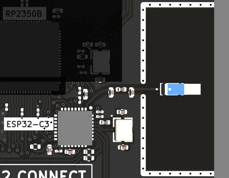 ESP32-C3 Chip Antenna Layout (Custom PCB Design)