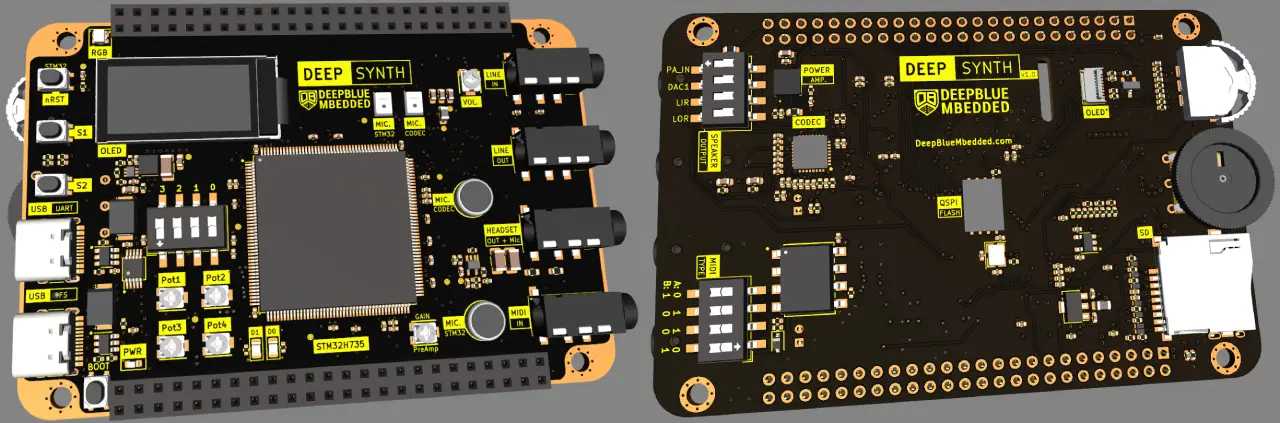 STM32 DSP Audio Processing & Synth PCB (Mixed-Signal Hardware Design) in KiCAD STM32 DSP Audio Processing & Synth PCB (Mixed-Signal Hardware Design) in KiCAD