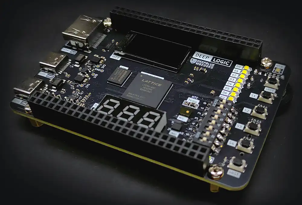 Lattice ECP5 Custom FPGA PCB DeepBlueMbedded (DeepLogic)